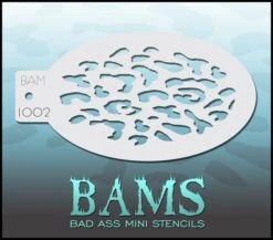 Bad Ass Mini Stencil - Leopard Spots - 1002