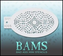 Bad Ass Mini Stencil - Lace - 1023