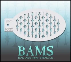Bad Ass Mini Stencil - Barbed Wire Stars - 1025