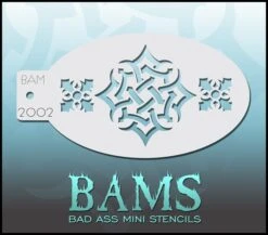 Bad Ass Mini Stencil - Celtic Swirl - 2002
