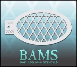 Bad Ass Mini Stencil - Hexagrams - 2021