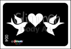 Heart Doves BG-04 - (5pc Pack)