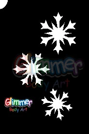 Cascading Snow Flakes Stencil (MA-35) - (5pc Pack)