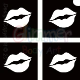 Mini Lips Stencil (4 In 1) - (5pc Pack)