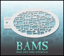Bad Ass Mini Stencil - Stone Wall - 4011