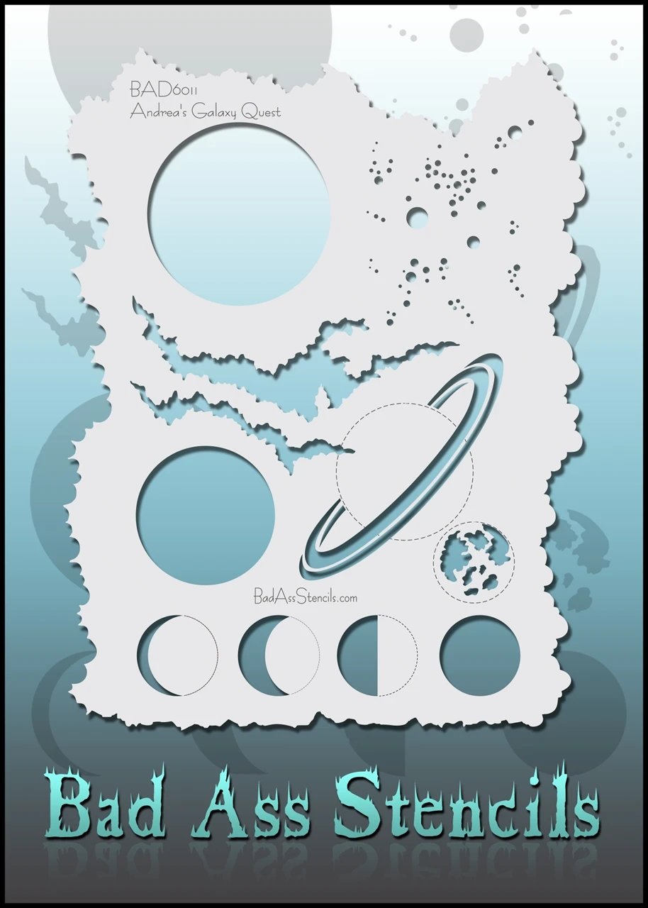 Bad Ass Stencils - 6011 - Galaxy Quest 1 Bad Ass Stencils - 6011 - Galaxy Quest