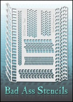 Bad Ass Stencils - 6038 - Tread