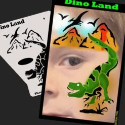 Dino Land Stencil Eyes Profile - SOBA