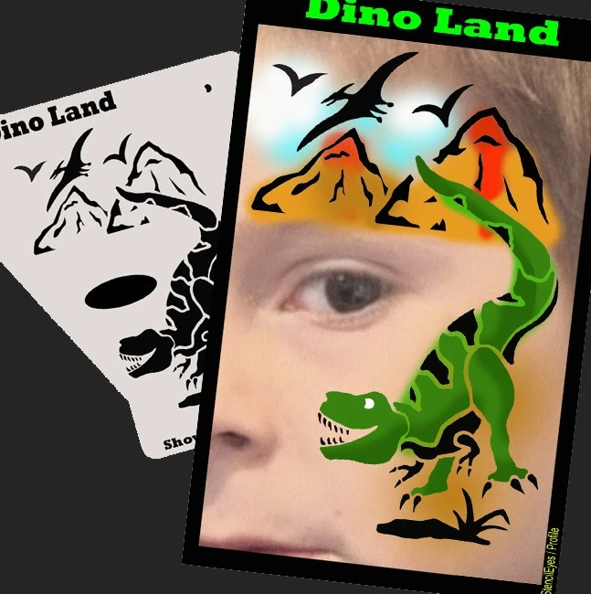 Dino Land Stencil Eyes Profile - SOBA 1 Dino Land Stencil Eyes Profile - SOBA