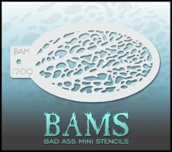 Bad Ass Mini Stencil - Monster Moth Wing - 1209