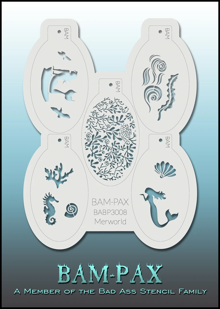 Bam Pax Stencils - 3008 - Merworld 1 Bam Pax Stencils - 3008 - Merworld