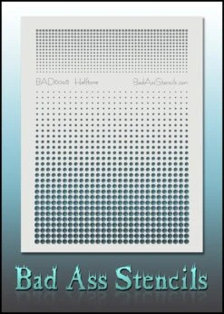 Bad Ass Stencils - 6048 - Halftone
