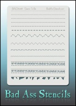Bad Ass Stencils - 6058 - Seams To Be