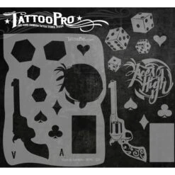 Tattoo Pro Stencil - Guns & Gamblin (ATPS-115)