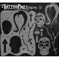 Tattoo Pro Stencil - Sugar Skulls (ATPS-117)