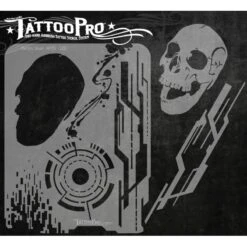Tattoo Pro Stencil - Electro Skull (ATPS-122)