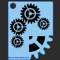 Gears Stencil - SOBA-34
