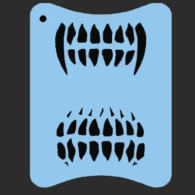 Teeth Stencil - SOBA-41 1 Teeth Stencil - SOBA-41