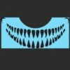 Scary Teeth Stencil - SOBA-62