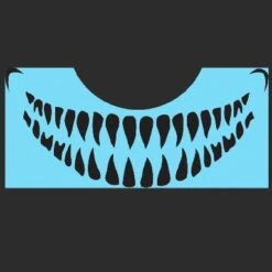 Scary Teeth Stencil - SOBA-62