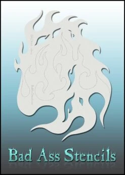 Bad Ass Stencils - 6073 - Inferno