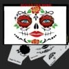 SUGAR SKULL TEA ROSE Stencil Eyes - SOBA - (8 YRS And UP)