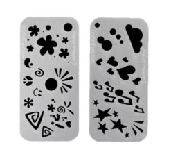 Ultimate Graffiti Eyes Booster Pak Happy Hippie Stencils