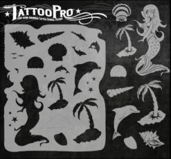 Tattoo Pro Stencil - Mermaid (ATPS-128)