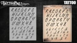 Tattoo Pro Stencil Font - Tattoo (ATPSF203)
