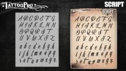 Tattoo Pro Stencil Font - Script (ATPSF202)