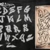 Tattoo Pro Stencil Font - Graffiti 1 (ATPS-Graffiti1)