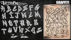 Tattoo Pro Stencil Font - Graffiti 1 (ATPS-Graffiti1)