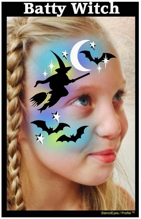 Batty Witch Stencil Eyes Profile - SOBA 2 Batty Witch Stencil Eyes Profile - SOBA - Image 2