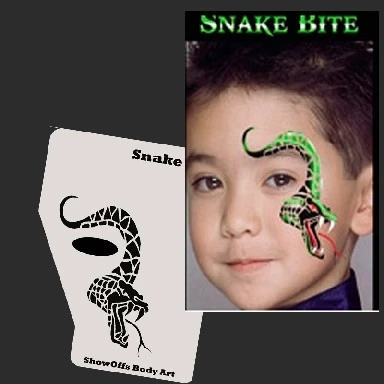 Snake Bite Stencil Eyes Profile - SOBA 1 Snake Bite Stencil Eyes Profile - SOBA