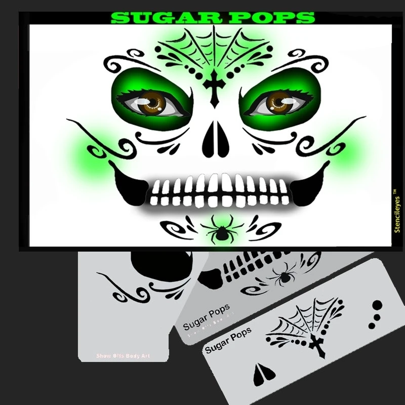 SUGAR POPS Stencil Eyes (Child Size 4-7 YRS OLD)