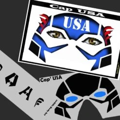 Cap USA Stencil Eyes - 09SE (Child Size 4-7 YRS OLD)