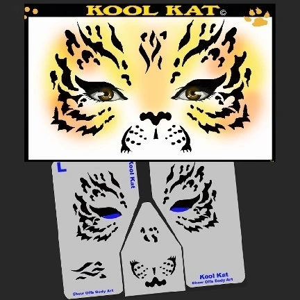 Kool Kat Stencil Eyes - 38SE - (Child Size 4-7 YRS OLD) 1 Kool Kat Stencil Eyes - 38SE - (Child Size 4-7 YRS OLD)