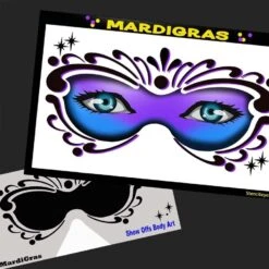 Mardi Gras Stencil Eyes - 82SE