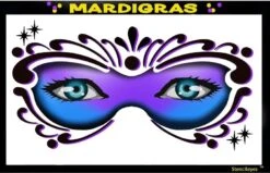 Painted Mold Supplies Store -Painted Mold Supplies Store 0007971 mardi gras stencil eyes 82se