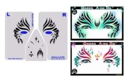 Queen Anu-Ra Stencil Eyes - 60SE (Child Size 4-7 YRS OLD) 6 Queen Anu-Ra Stencil Eyes - 60SE (Child Size 4-7 YRS OLD) -Painted Mold Supplies Store 0007986 queen anu ra stencil eyes 60se child size 4 7 yrs old