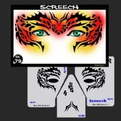 Screech Stencil Eyes - 79SE - (Child Size 4-7 YRS OLD)