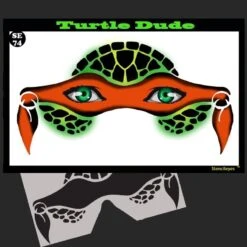 Turtle Dude Stencil Eyes - 74SE - (Child Size 4-7 YRS OLD)