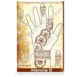 Henna Stencil 6 - Heavy Floral Fun - SOBA