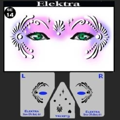 Elektra Stencil Eyes - 14SEc - (Child Size 4-7 YRS OLD)