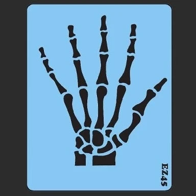 Skeleton Hand (LARGE) Stencil - SOBA-45 1 Skeleton Hand (LARGE) Stencil - SOBA-45