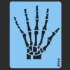 Skeleton Hand (SMALL) Stencil - SOBA-67