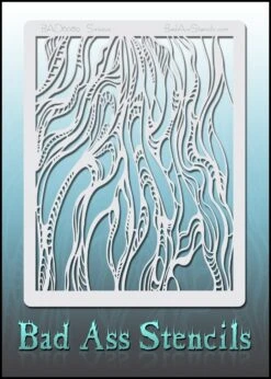 Bad Ass Stencils - 6089 - Sinuous