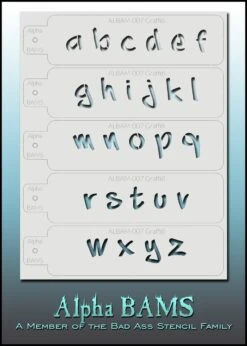 Alpha BAM Stencil - 007 - Graffiti