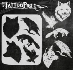 Tattoo Pro Stencil - Fox & Crow (ATPS-151)
