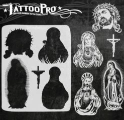 Tattoo Pro Stencil - Jesus & Mary (ATPS-155)